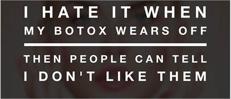 I hate my botox
